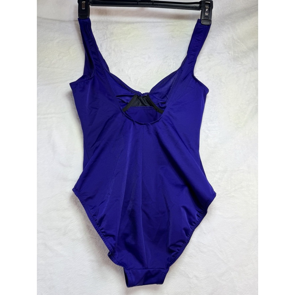 Miraclesuit Firm Control Blue Size 12 One Piece Swimsuit Bathing Suit USA Made - Picture 3 of 8
